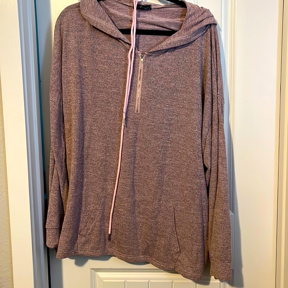 Ladies Plus size hoodie top by Emery Rose